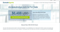 Desktop Screenshot of doralakelodge.com
