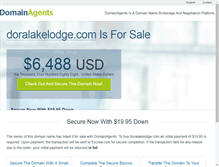 Tablet Screenshot of doralakelodge.com